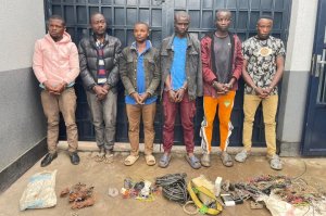 Rubavu: Batandatu bafungiwe kwiba insinga z'amashanyarazi