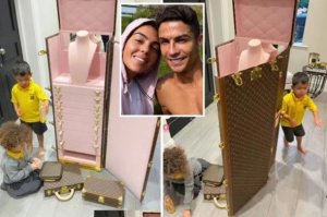 Georgina Rodriguez yabuze icyo avuga kubera impano yahawe n'umukunzi we Cristiano Ronaldo