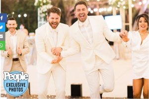 Umukinnyi wa Firime Jonathan Bennett yakoze ubukwe n'umugabo mugenzi we bamaze imyaka 5 mu rukundo[AMAFOTO]