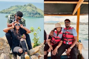 Nyuma y'ubukwe Miss Balbine n'umukunzi we bakomeje kuryoherwa n'ukwabuki(AMAFOTO)