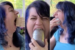 Umugore ufite agahigo ko kugira umunwa munini 