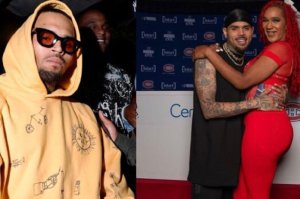 Chris Brown yajyanywe mu nkiko n'umufana wiyita umugore we