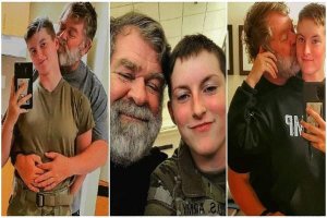 Umusirikare w'imyaka 19 yashyingiranwe n'umusaza w'imyaka 61 bahuriye ku mbuga nkoranyambaga [AMAFOTO]