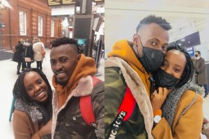 Ndanda wabyaranye na Anita Pendo ari kugirana ibihe byiza n'umukunzi we mu Bwongereza Bitegura kurushinga [Amafoto]