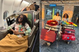 Umubyinnyi Cherrie Silver yageze i Kigali kwitabira inama ya CHOGM(AMAFOTO)