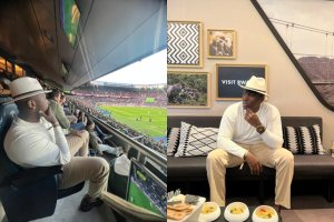 Christopher yanyuzwe no kureba umukino wa PSG amaso ku maso(Amafoto)