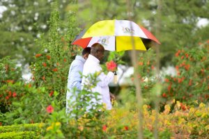 Perezida Museveni n'umuryango we ntibariye Noheli neza