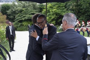 Perezida Macron yaratiye abandi bayobozi ibigwi bya Kagame
