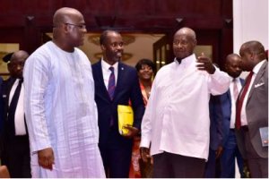 Tshisekedi yageze muri Uganda guhura na Museveni ku bibazo by'umutekano