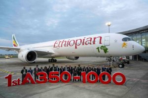 Ethiopian Airlines yabaye sosiyete ya mbere y'indege itunze A350-1000 muri Afurika