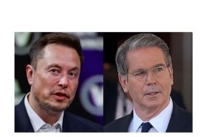 Elon Musk na Minisitiri w'Imari batukaniye muri White House