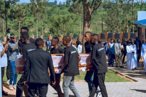 Ngoma: Imibiri 14 y'abazize Jenoside i Rukumberi yashyinguwe mu cyubahiro