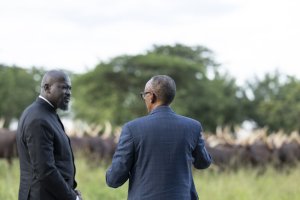 Perezida Kagame yakiriye Gén. Doumbouya mu rwuri rwe (Amafoto)