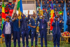Polisi y'u Rwanda yegukanye igikombe cya Handball mu mikino ya EAPCCO