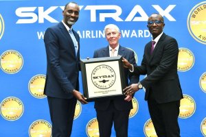 RwandAir yegukanye igihembo cya sosiyete y'indege nziza mu ngendo zo muri Afurika