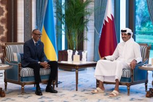 Perezida Kagame na Emir wa Qatar baganiriye ku mahoro n'umubano w'ibihugu byombi