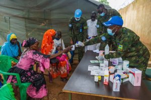 Santrafurika: Ingabo z'u Rwanda zavuye abarenga magana abiri