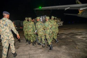 AMAFOTO Y'UMUNSI: Abasirikare b'u Rwanda muri Jamaica