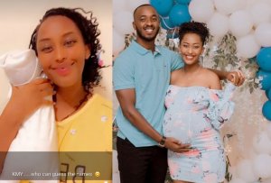 Miss Muyango yagaragaje ibyishimo afite nyuma yo kwibaruka imfura ye[Amafoto]