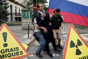 Ikibumbano cya Perezida Macron cyibwe