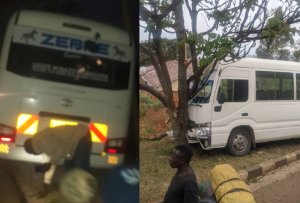 Nyamasheke: Bisi yagonze igiti bikekwa ko shoferi yasinziriye atwaye