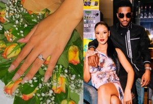 Umukobwa wari umaze iminsi avugwa mu rukundo na Diamond yambitswe impeta n'undi musore[Amafoto] 