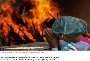 Abantu bakabakaba miriyoni 15 ku isi bahitanywe na Covid 19 (Imibare ya OMS )