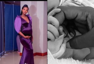 Christelle Kabagire ari mu byishimo nyuma yo kwibaruka ubuheta