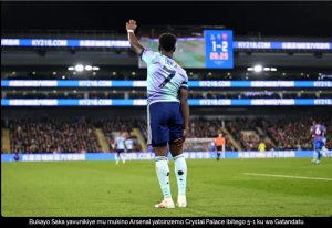 Arsenal izamara ibyumweru byinshi itegereje Bukayo Saka wavunitse
