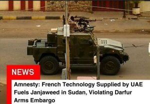 Amnesty yahishuye ko Intwaro z'Abafaransa ziri gukoreshwa mu ntambara muri Sudani bitemewe