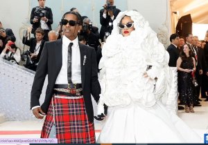 Imyambaro ya Rihanna na Asap Rocky yongeye kuvugisha benshi [AMAFOTO]