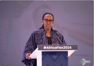 Madamu Jeannette Kagame yitabiriye Inama ya Africa Flex 2024