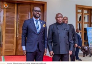 Icyo bivuze kuba Minisitiri Sebahizi yahuye na Perezida Ndayishimiye
