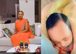 Bwa mbere Amb.Alliah Cool yerekanye isura y'umwana we aheruka kwibaruka[Ifoto]