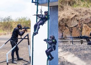 AMAFOTO: Irebere imyitozo yihariye y'Abapolisi b'u Rwanda bahuguriwe gukoresha intwaro zidasanzwe