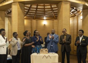 Perezida Kagame na Madamu bafashije Gen Muhoozi kwizihiza isabukuru ye