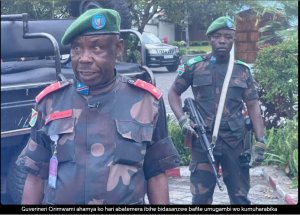 Nord kivu: Gen Maj Cirimwami gushyiraho imisoro itemewe