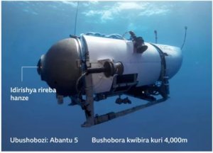 Ubwoba ni bwinshi ku buzima bw'abagabo 5 baburiye mu bwato bw'ubushakashatsi