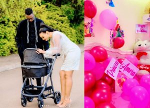 Bahavu na Fleury bizihije isabukuru y'amezi atandatu y'umwana wabo amaze avutse