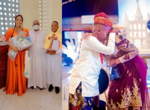 Umuhungu wa Katauti yabyaranye na Oprah yarijije nyina mu birori by'Isakaramentu yahawe [AMAFOTO]