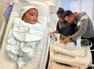 Umuhanzikazi Liza na Edman bari mu byishimo byo kwibaruka imfura