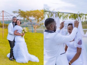 Mu mafoto reba ubukwe bwa Caleb wishimira ko mu buzima bwe hagarutse urukundo atarabitekerezaga(AMAFOTO)