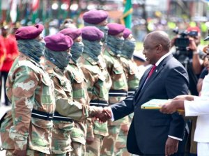 Ramaphosa yaciye amarenga y'uko yaba agiye gucyura ingabo za SANDF ziri muri RDC 