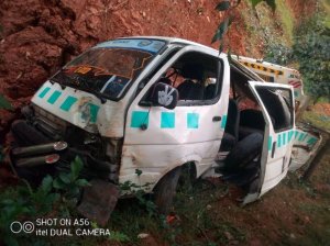 Ngororero: Abantu 18 bakomerekeye mu mpanuka y'imodoka