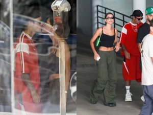 Justin Bieber yagaragaye yishimanye n'umugore we nyuma yo gutangaza ko arwaye indwara ikomeye