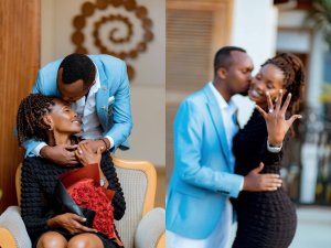 Umunyamakuru Nkurunziza Jean Paul yambitse impeta umukunzi we(Amafoto)