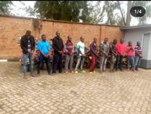 Kigali: RIB yerekanye moto zigera mu Icumi zari zaribwe 