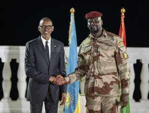Perezida Kagame yashimiye Mamadi Doumbouya watorewe kuyobora Guinée-Conakry