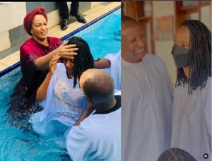 Akari kumutima wa Miss Naomie Nishimwe nyuma yo kubatirizwa mu mazi menshi[AMAFOTO]