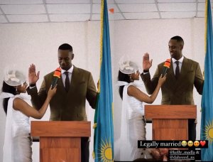 Nyirasenge wa Miss Naomie yasezeranye mu mategeko[AMAFOTO]